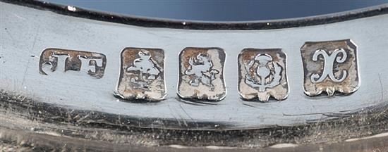 A George V Scottish silver four piece tea set,by John Alexander Fettes, gross weight 83.9oz/2612 grams.